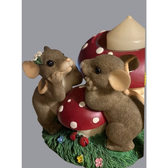 Charming Tails "Your Light Shines Bright" Votive Candle Holder With Mice - Picture 9 of 13